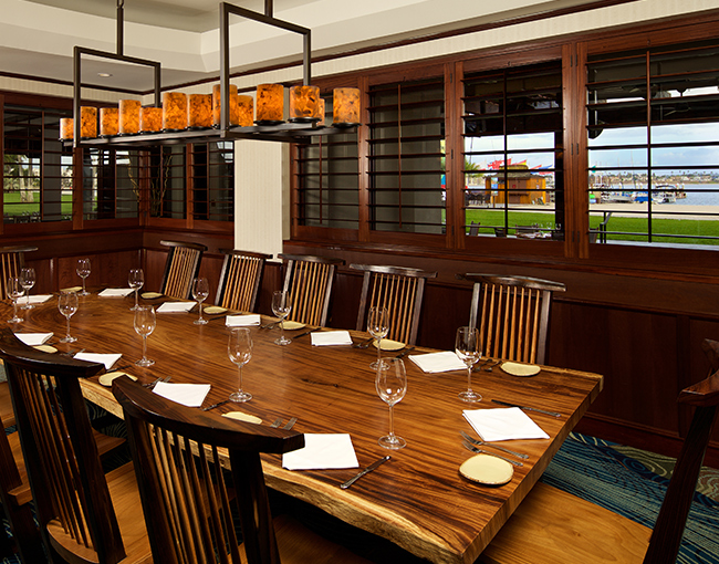 Private Dining Room overlooking Mission Bay