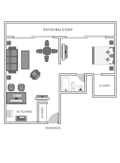 Bay View Suite floor map