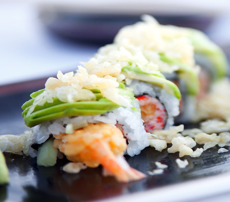 Sushi close up at Oceana Coastal Kitchen