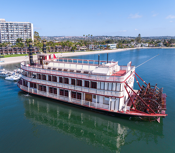 The William D. Evans sternwheeler on Mission Bay